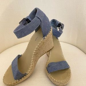 DENIM ESPADRILLE WEDGES